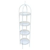 High St. Martinique 4 Tier Iron Plant Stand