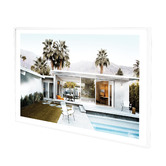 Belle Avenue Californian Pool House Framed Printed Wall Art