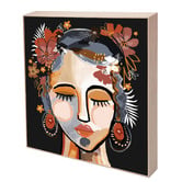 Belle Avenue Ochre Isla Framed Canvas Wall Art