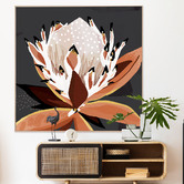 Belle Avenue Comino Protea Framed Canvas Wall Art