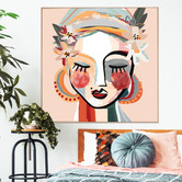 Belle Avenue Dotti Framed Canvas Wall Art
