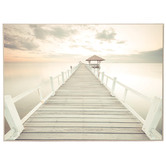 Belle Avenue Cream Pier Framed Canvas Wall Art