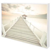 Belle Avenue Cream Pier Framed Canvas Wall Art