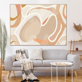 Belle Avenue Percival Abstract Framed Canvas Wall Art