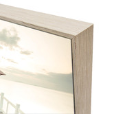 Belle Avenue Cream Pier Framed Canvas Wall Art