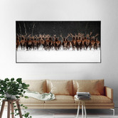 Belle Avenue Herd Run Framed Canvas