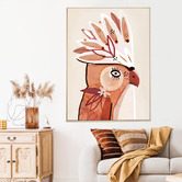 Belle Avenue Harvest Gurty Framed Canvas Wall Art