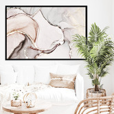 Belle Avenue Mottled Stone Abstract Wall Art