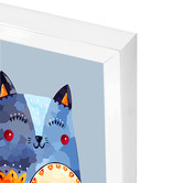 Belle Avenue Blue Cat Wall Art