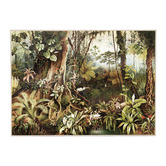 Belle Avenue Vintage Jungle Canvas Wall Art