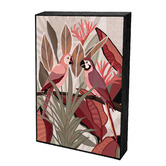 Belle Avenue Botanic Birds Framed Canvas Wall Art