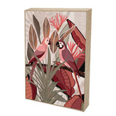 Belle Avenue Botanic Birds Framed Canvas Wall Art