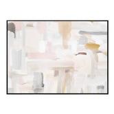 Belle Avenue Porcelain Abstract Framed Canvas Wall Art