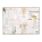 Belle Avenue Porcelain Abstract Framed Canvas Wall Art