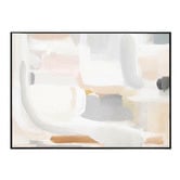 Belle Avenue Alabaster Abstract Framed Canvas Wall Art
