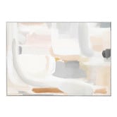 Belle Avenue Alabaster Abstract Framed Canvas Wall Art