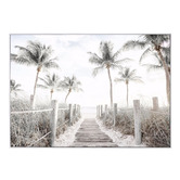 Belle Avenue Beach Lane Framed Canvas Wall Art