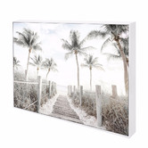 Belle Avenue Beach Lane Framed Canvas Wall Art
