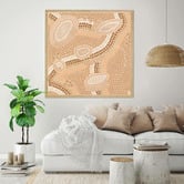 Belle Avenue Journey Lines  Framed Wall Art