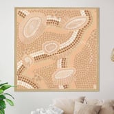 Belle Avenue Journey Lines  Framed Wall Art