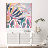 Belle Avenue Indra Garden Framed Canvas Wall Art