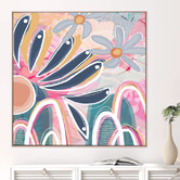 Belle Avenue Indra Garden Framed Canvas Wall Art