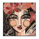Belle Avenue Earthentic Abeliene Framed Canvas Wall Art
