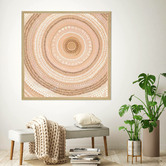 Belle Avenue Sand Bands Framed Wall Art