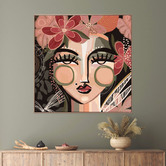 Belle Avenue Earthentic Abeliene Framed Canvas Wall Art