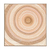 Belle Avenue Sand Bands Framed Wall Art