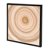Belle Avenue Sand Bands Framed Wall Art