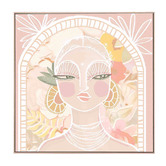 Belle Avenue Soft Benita Framed Canvas Wall Art
