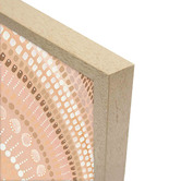 Belle Avenue Sand Bands Framed Wall Art