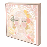Belle Avenue Soft Benita Framed Canvas Wall Art