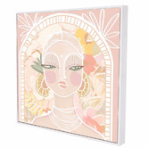Belle Avenue Soft Benita Framed Canvas Wall Art