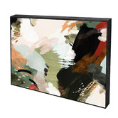 Belle Avenue Compass Abstract Framed Canvas Wall Art