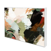Belle Avenue Compass Abstract Framed Canvas Wall Art