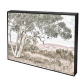 Belle Avenue Stringybark Tree Framed Canvas Wall Art