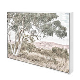 Belle Avenue Stringybark Tree Framed Canvas Wall Art