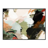 Belle Avenue Compass Abstract Framed Canvas Wall Art