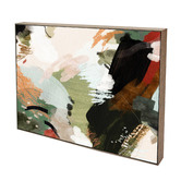 Belle Avenue Compass Abstract Framed Canvas Wall Art