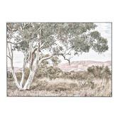 Belle Avenue Stringybark Tree Framed Canvas Wall Art