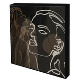Belle Avenue Cocao Muse Framed Canvas Wall Art