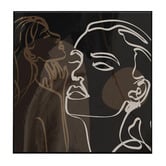 Belle Avenue Cocao Muse Framed Canvas Wall Art