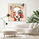 Belle Avenue Dotti Framed Canvas Wall Art