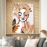 Belle Avenue Mushu Framed Canvas Wall Art