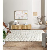 Belle Avenue Porcelain Abstract Framed Canvas Wall Art