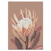 Belle Avenue Chestnut Protea Canvas Wall Art