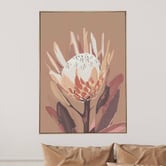 Belle Avenue Chestnut Protea Canvas Wall Art