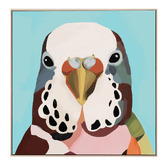 Belle Avenue Budgerigar Twilight Henry Canvas Wall Art